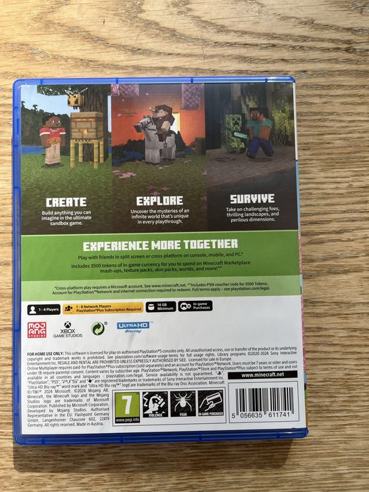 Продам диск з ікрою Minecraft до пс5