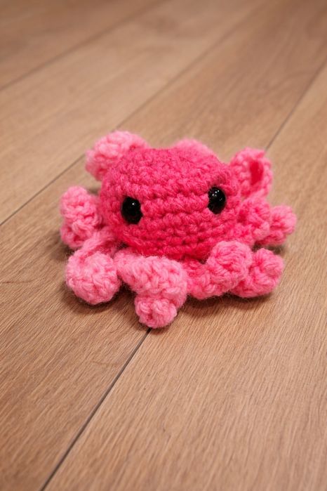 Breloczki ośmiorniczki różowe 10 sztuk