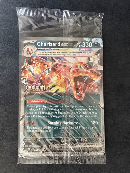 Pokemon JUMBO Charizard ex + Giratina VSTAR sealed + naklejka