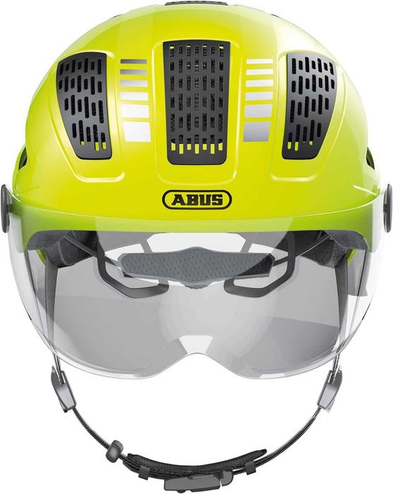 Kask rowerowy Abus Hyban 2.0 M zielony z lampką LED