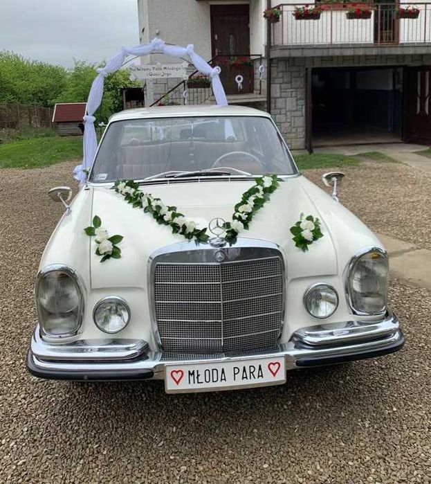Mercedes W108 250S - samochód do ślubu - wynajem z kierowcą