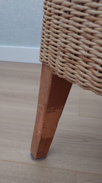 Krzesła rattanowe Exotic Loom boho 5 szt rattan komplet wiklinowe
