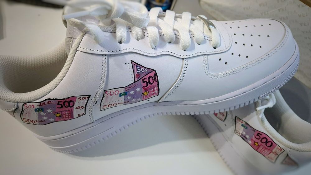 Nike Air Force 1 Custom – La Casa de Papel | Rozmiar 45 | NOWE