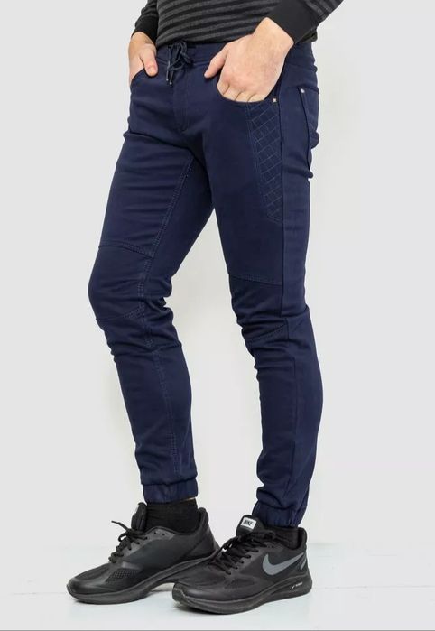 Джоггеры мужские на флисе цвет темно-синий 29