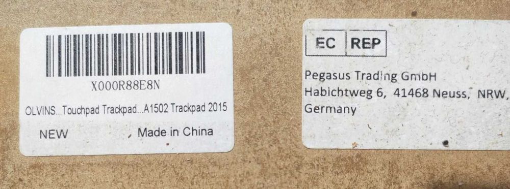 Touchpad Trackpad Apple A1502 2015 Macbook Pro Retina 13''