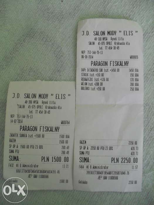 Suknia Ślubna Celise + dodatki