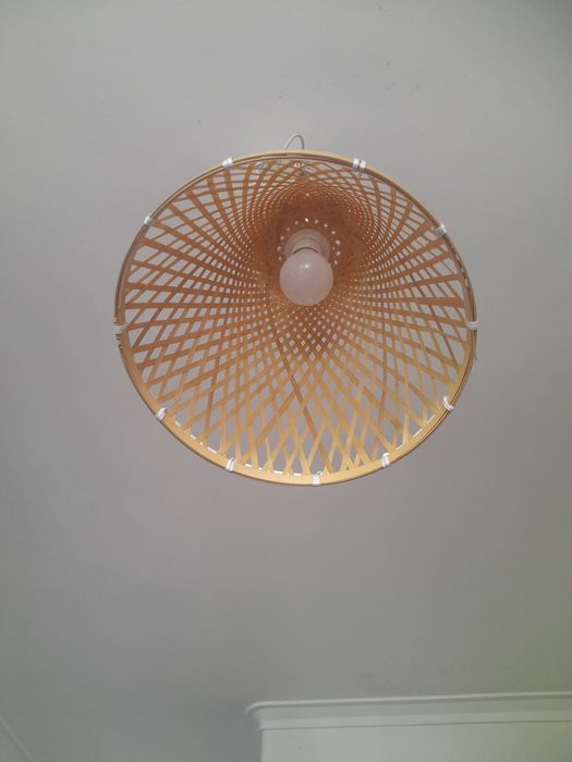 Candeeiro teto em vime