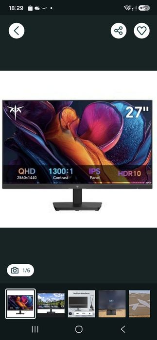Monitor KTC H27T27 2K 100Hz gamingowy