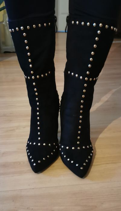 Botki damskie czarne