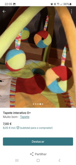 Tapete interativo 0+