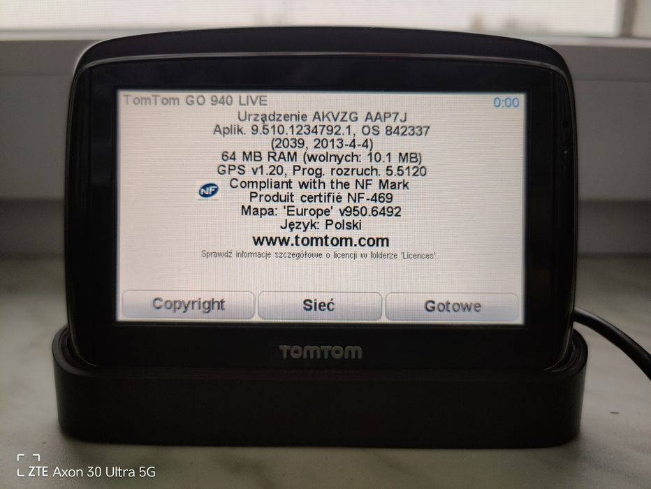 Nawigacja TomTom Go940 Live