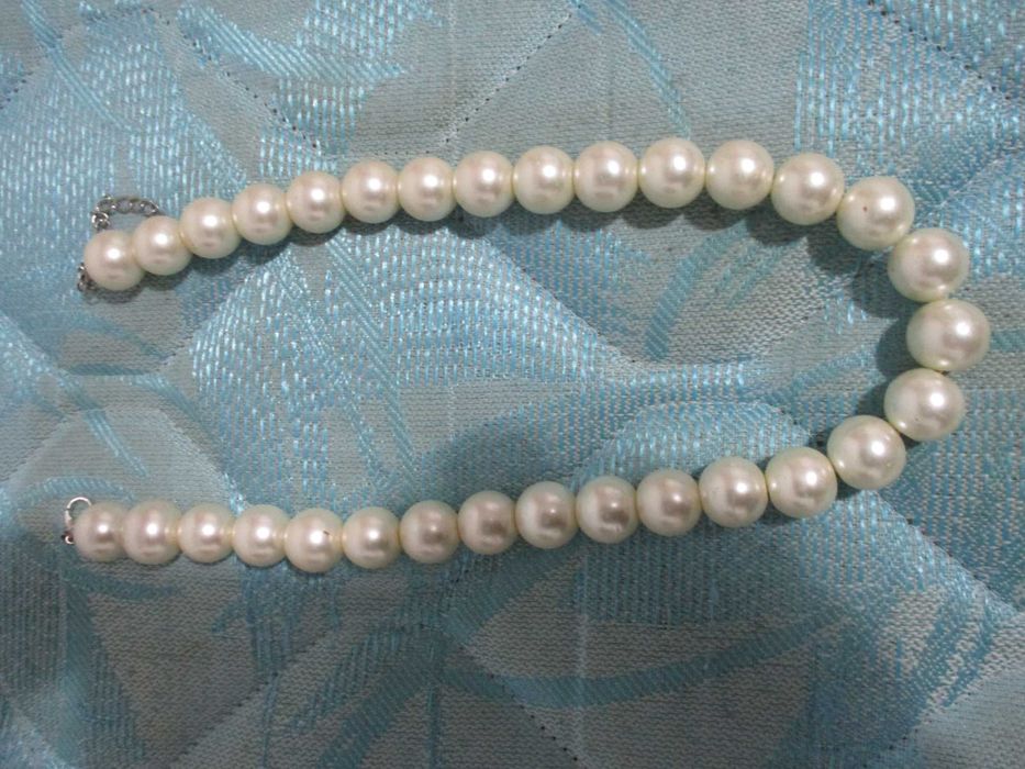 conjunto de 2 colares de perolas vintage