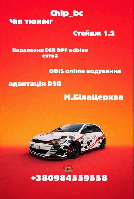 Чіп тюнінг,видалення dpf egr adblue, захист компонентів vag
