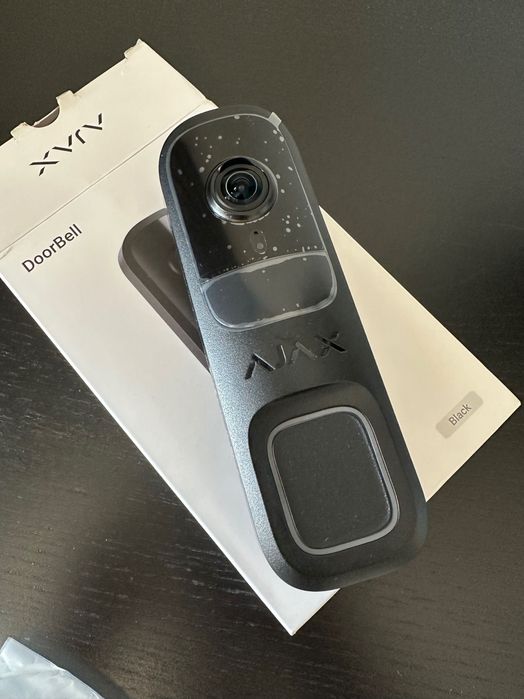 Ajax Doorbell Campainha Câmara de Segurança Alarme Preta Nova