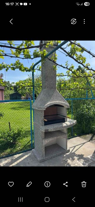 Камины - барбекю,  печь садовая, бетонный мангал!