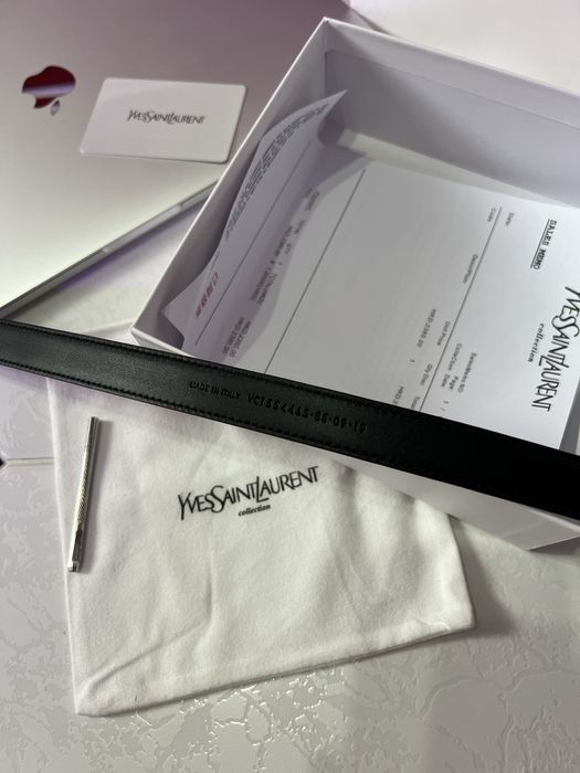 Ремень YSL Yves Saint Laurent Belt Gold 2.0 Ив Сен Лоран премиум