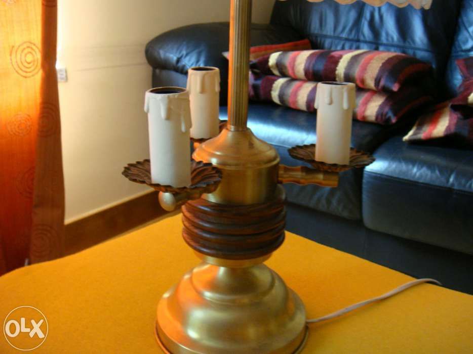 Candeeiro de Mesa antigo - 52cm altura