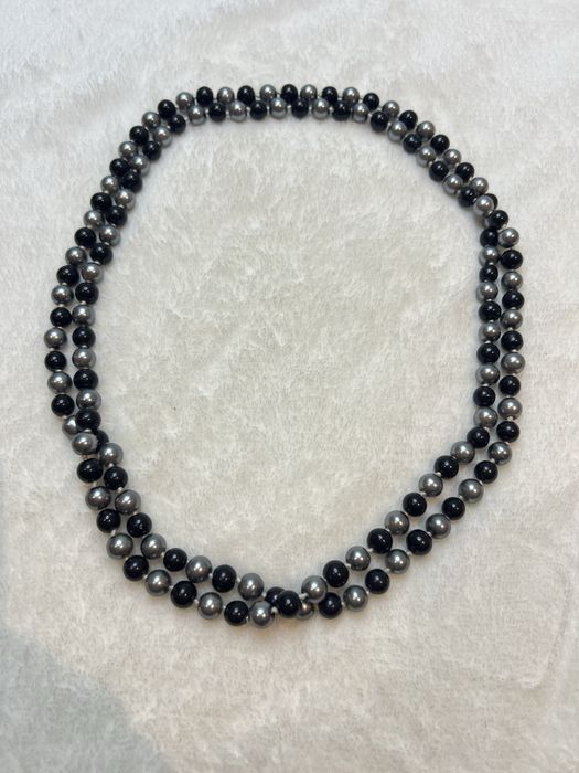 Naszyjnik korale koraliki perły casual długi szklane ciężkie modne 14