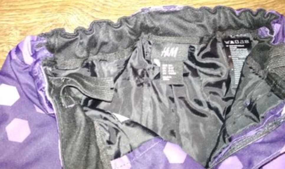 р.104, H&M лижні термо-штани полукомбінезон