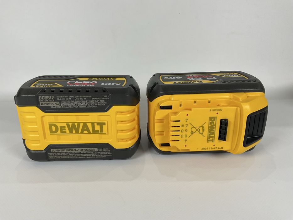 Аккумуляторы Dewalt Flexvolt 12ач 15ач новые ноябрь 2025года