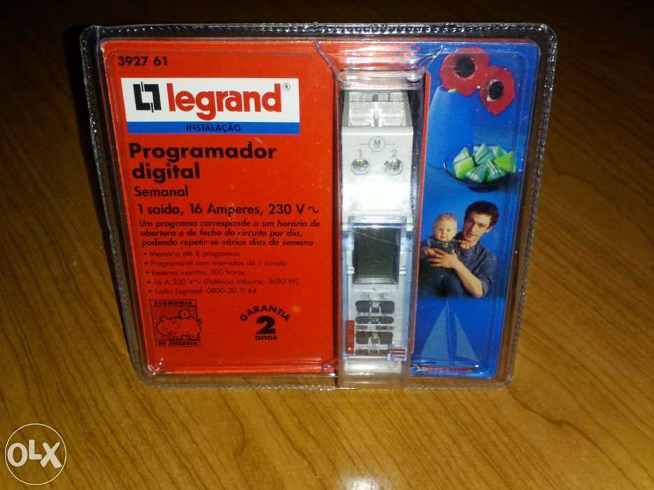 Programador Digital Legrand com 8 programas - NOVO