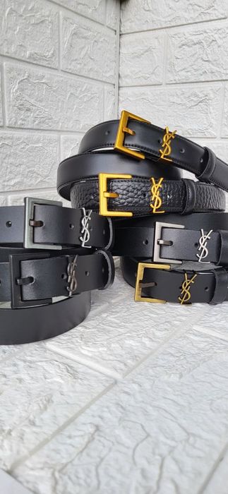 Жіночий шкіряний ремінь YSL пояс пасок Женский кожаный ремень  ивсен л