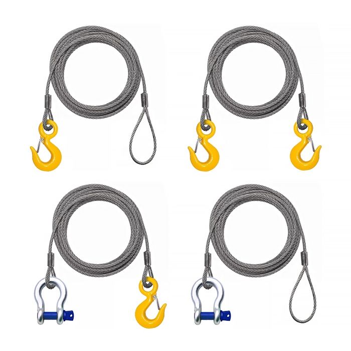 Буксировочные троса из стального каната и Текстильной ленты