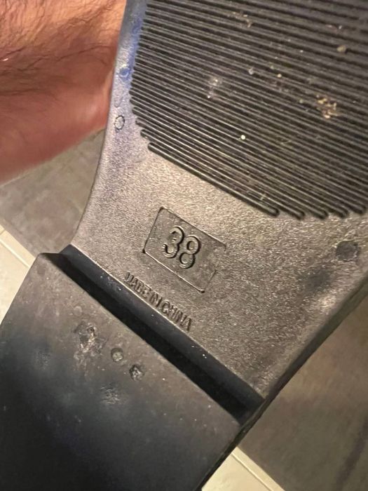 Galochas de borracha. Quase novas.