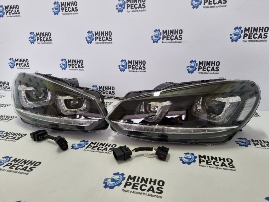 Faróis Golf 6 3D LED DRL U