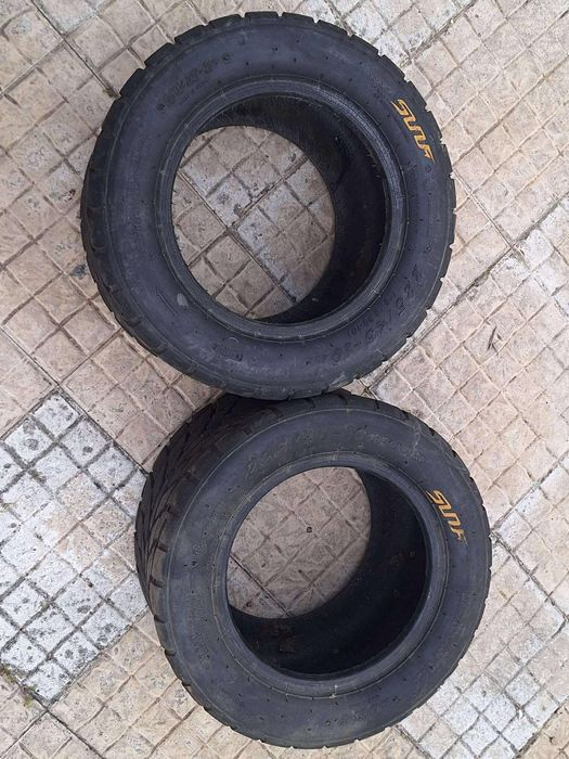 Plásticos yfz450 e pneus de estrada
