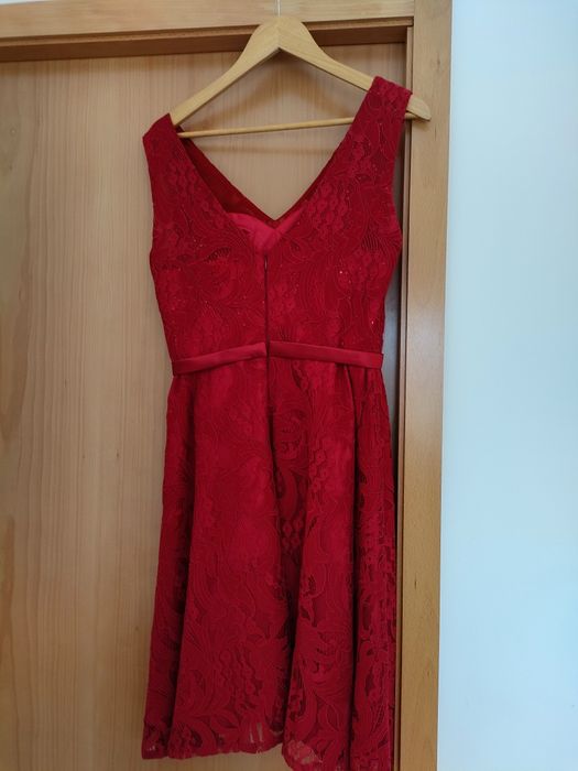 Vestido curto vermelho