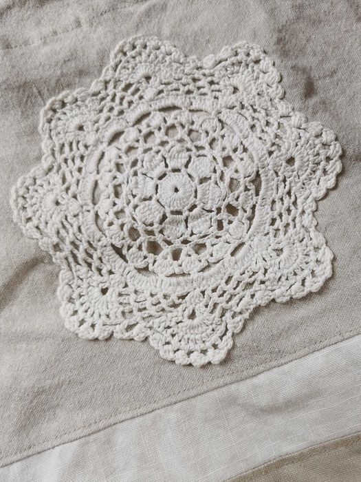 Torba płócienna z kieszonką boho