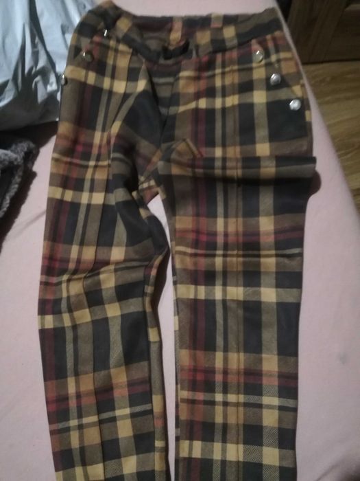 Getry eleganckie w kratkę