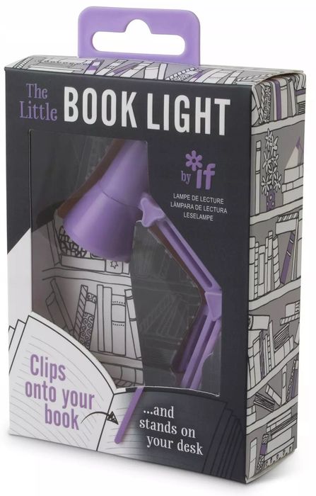 Lampka do książki, liliowa. Nowy Produkt