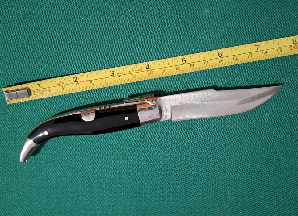 Canivete/Navalha artesanal Roncero Albacete, com logotipo, bolsa, NOVO