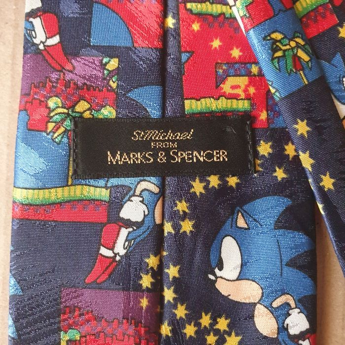 Krawat niebieski jeż Sonic(k-8) OK