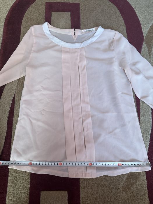 Блузка  біло-персикова  s-m