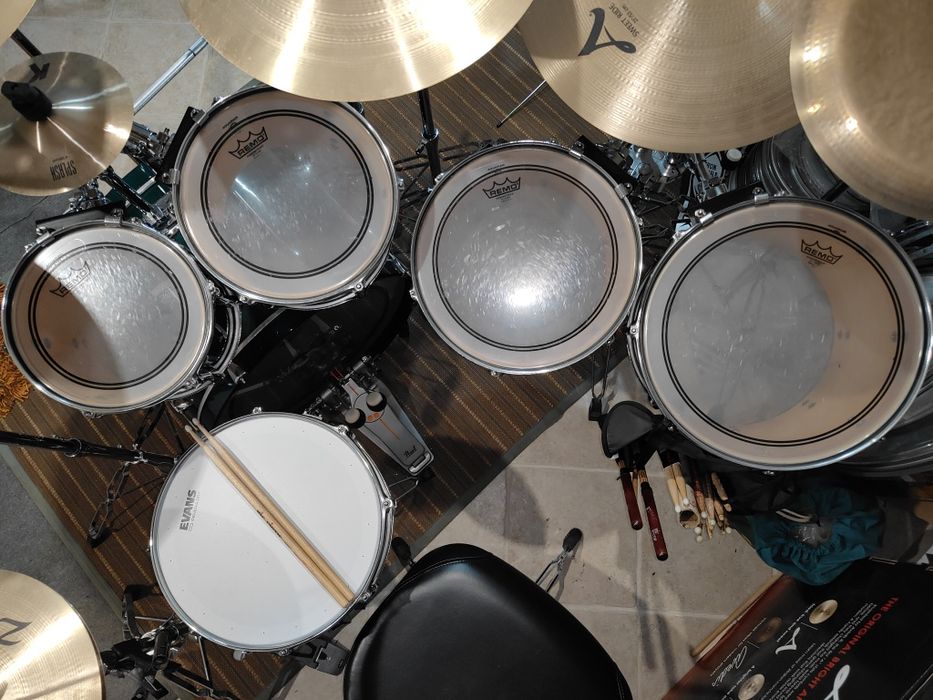 Pearl Export ELX Lacquer – Impecável (Estúdio) – 6 Peças + Hardware Base