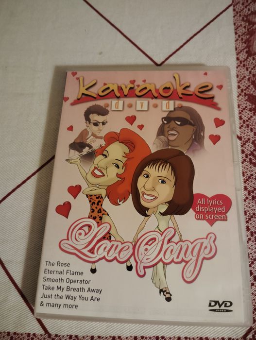 DVD de karaoke Love Songs Língua Inglesa Como Novo