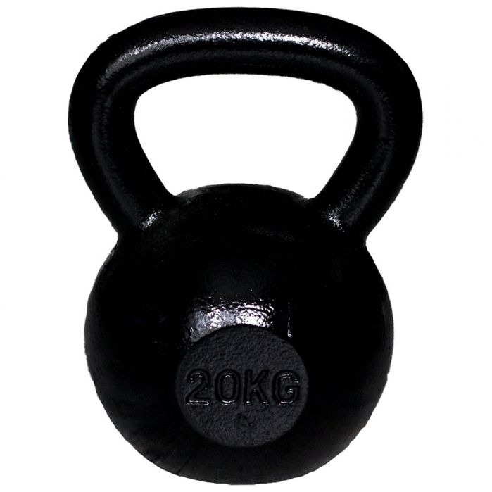 Kettlebell Żeliwny 20kg Kula Do Ćwiczeń Treningowy Profesjonalny Funkcyjny Do Domu Siłowni Movemania