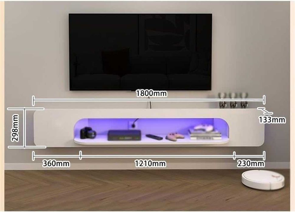 Nowa szafka pod telewizor / szafka RTV / LED / wisząca / 180cm / R272!