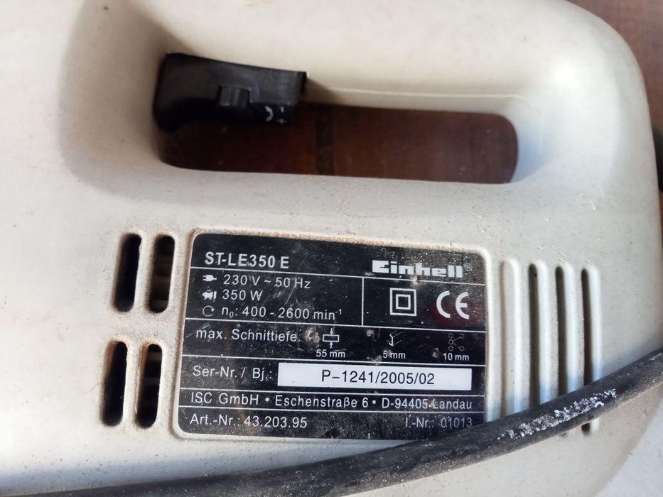 Serra Tico-tico eletrica
Marca: Einhell
Modelo: ST-LE