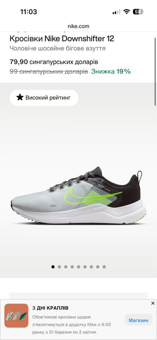 чоловічі бігові кросівки Nike Downshifter 12 DD9293 005