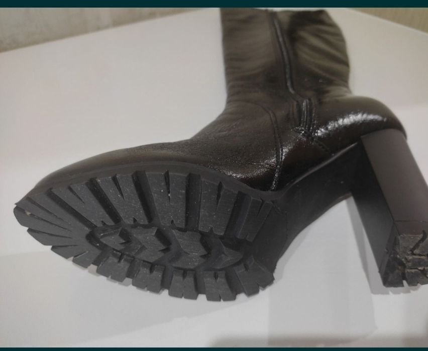 Сапоги жіночі шкіряні. Зимові сапоги. Взуття жіноче.