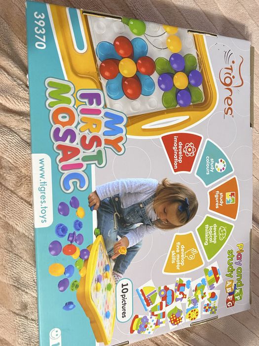 Іграшка розвиваюча Tigres Моя перша мозаїка, 54 елементів