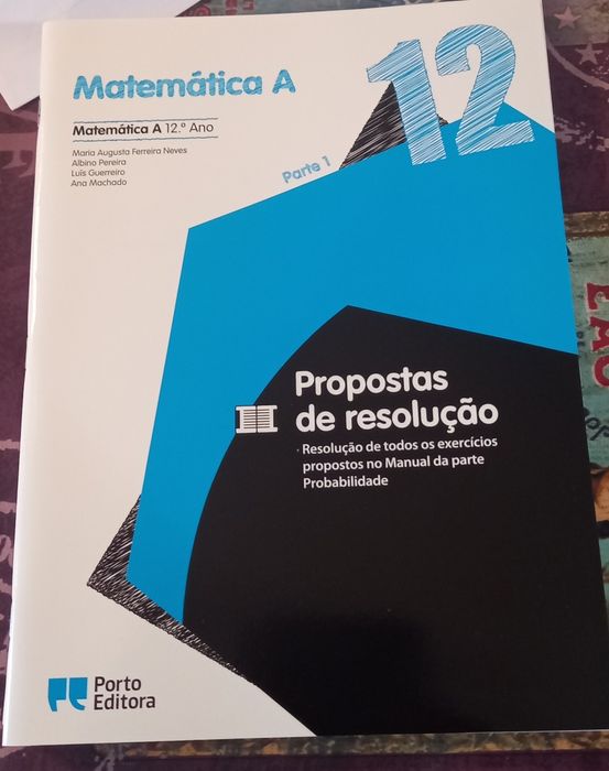 Matemática 12A. 6 vol. novos.