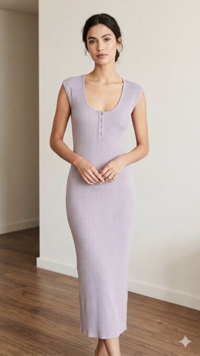 Трикотажна сукня zara середньої довжини