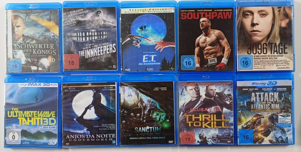 Filmy Blu-ray 17 sztuk