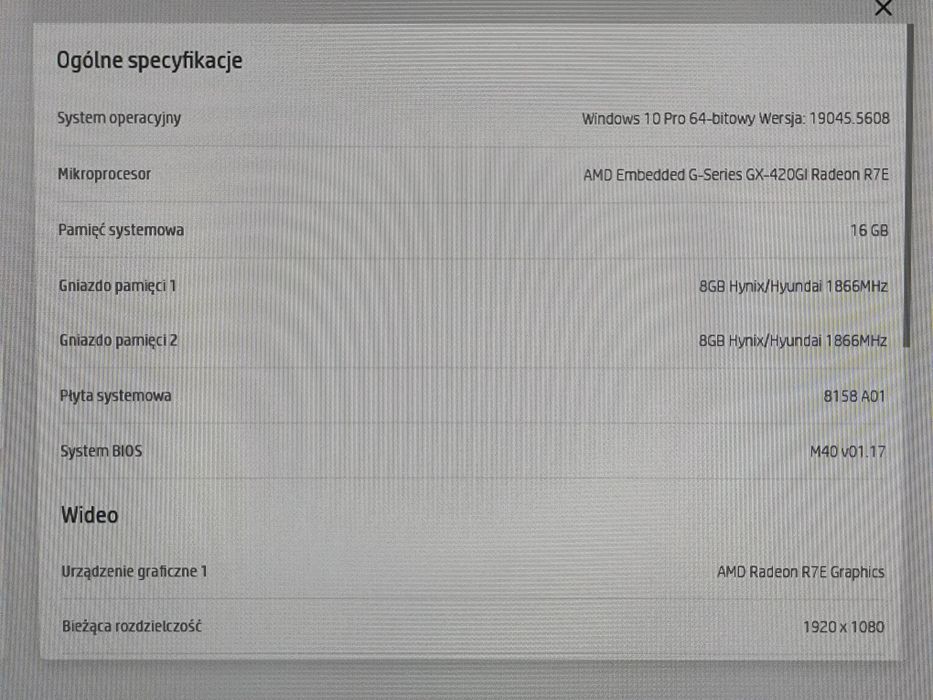 Terminal HP T630 THIN CLIENT, 16GB ram DDR4