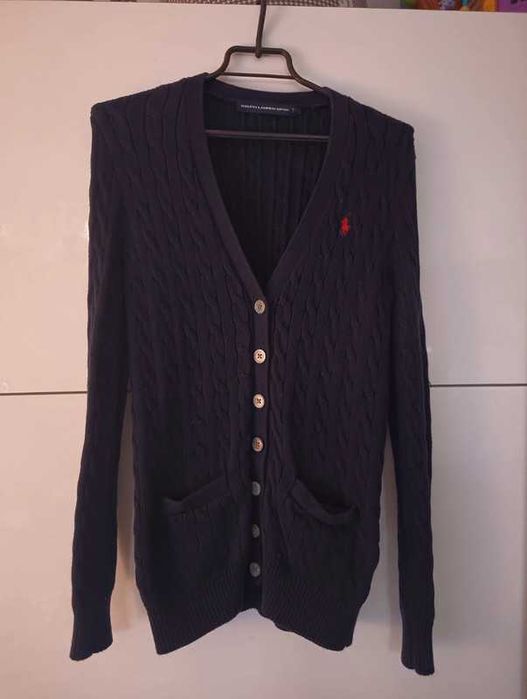 Ralph Lauren sport śliczny granatowy sweterek s